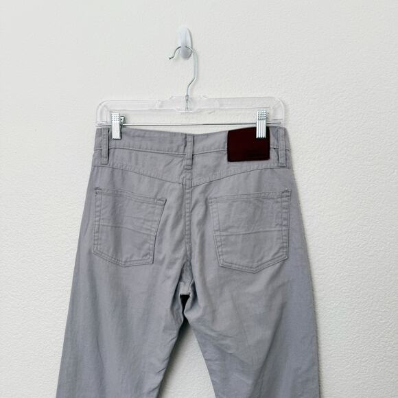 [Gustin] Light Gray Slim Straight Leg Linen Blend 5 Pocket Pants Men's Sz 31x32 - Picture 5 of 10